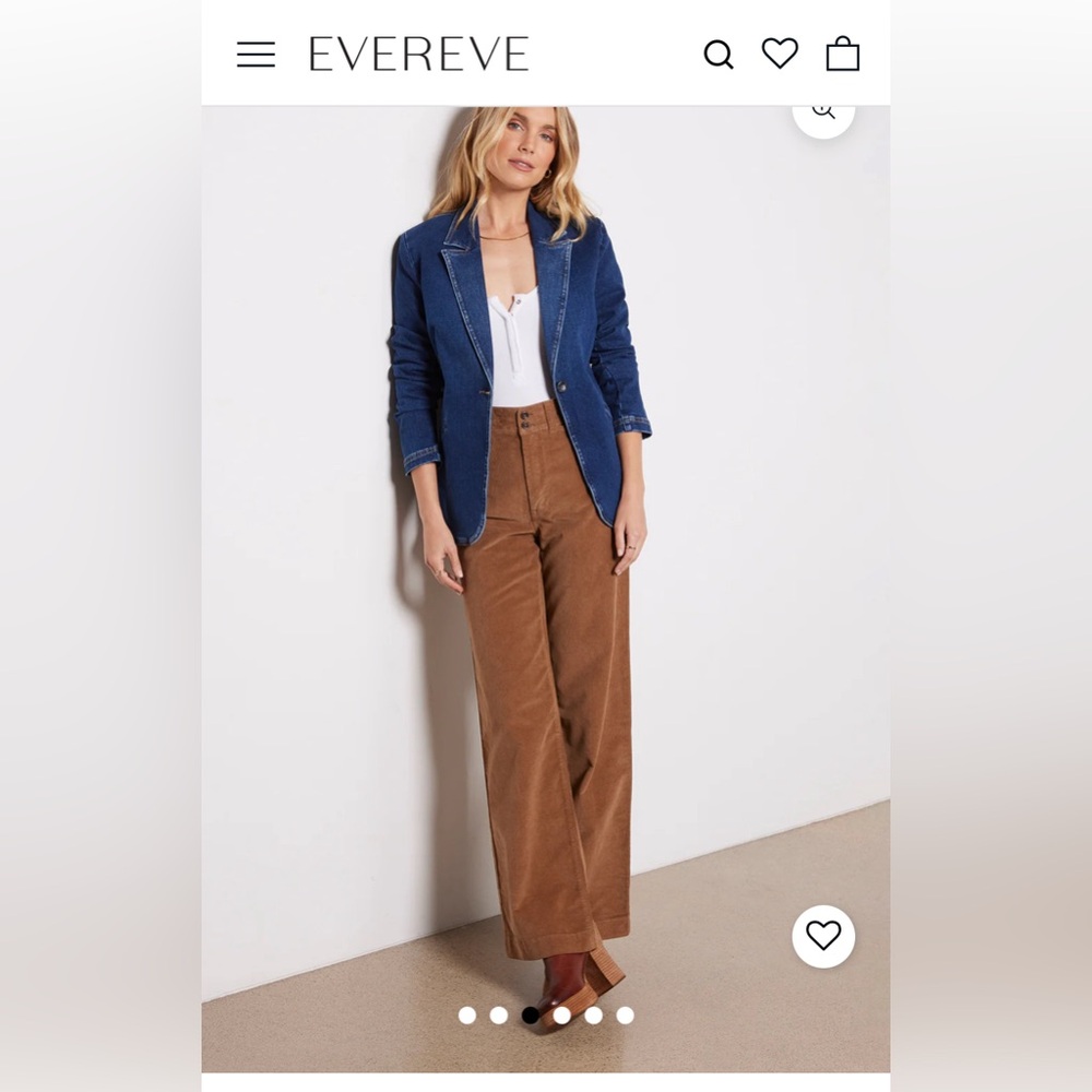 Evereve Denim Blazer, Large